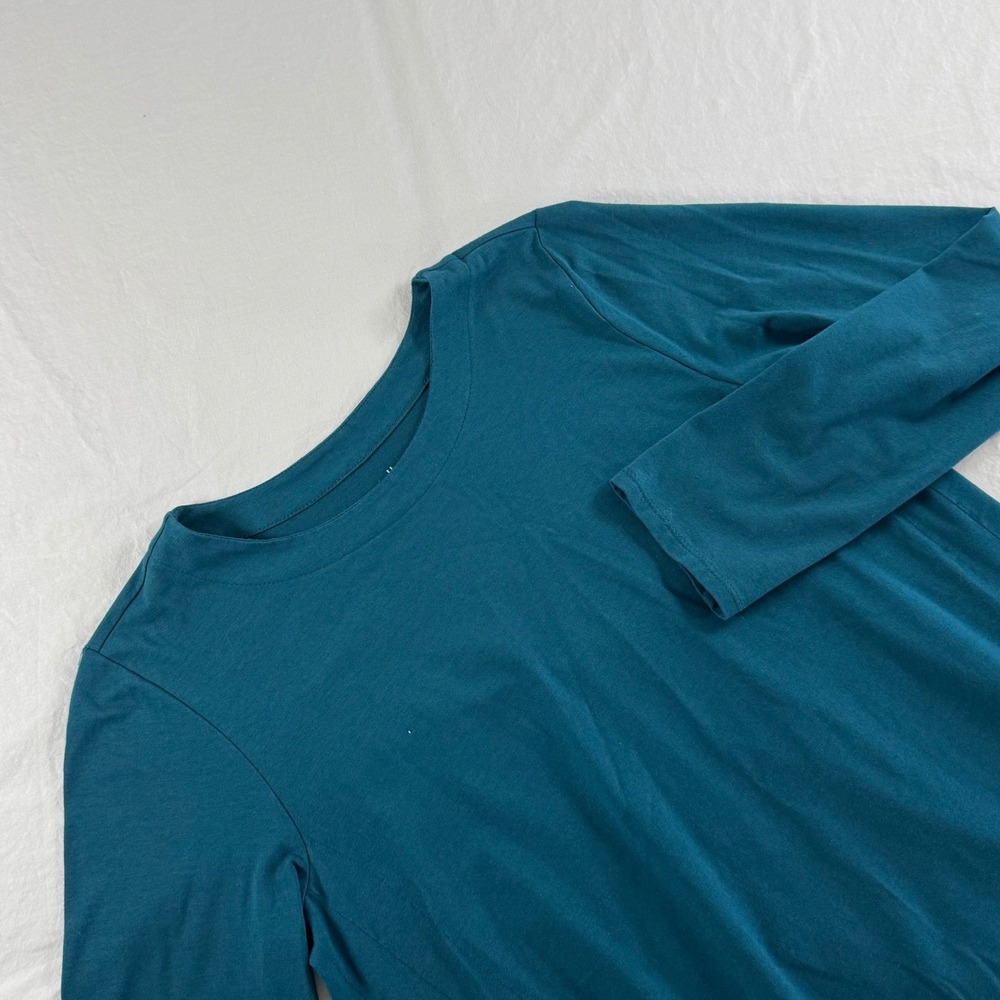 J. Jill Women's Size XS Teal Luxe Supima Forward-Seam Tunic